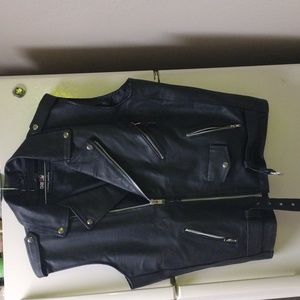 Men's Leather Vest